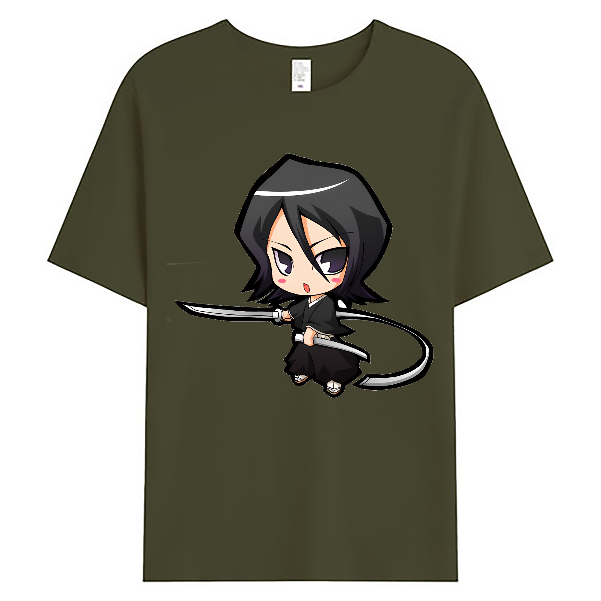 （画像用） ブリーチ 朽木ルキア BLEACH Kuchiki Rukia 綿100％ メンズ半袖Tシャツ｜肌触りやわらか＆通気性